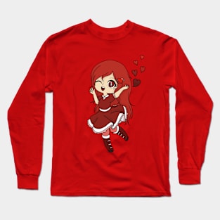 cute valentine chibi Long Sleeve T-Shirt